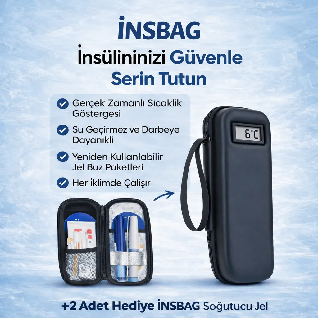 İnsBag™ İnsülin Soğutucu Takip Çantası