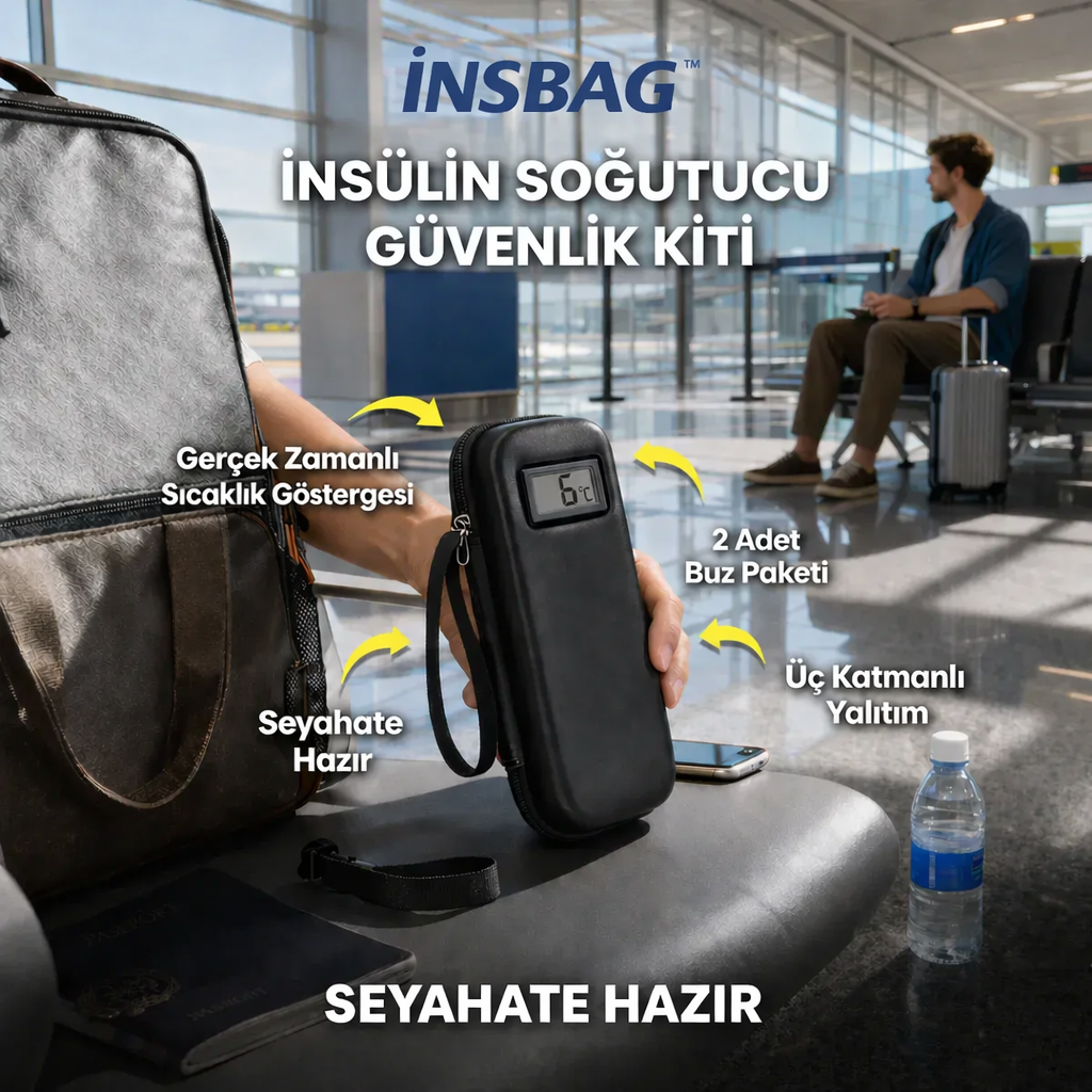 İnsBag™ İnsülin Soğutucu Takip Çantası